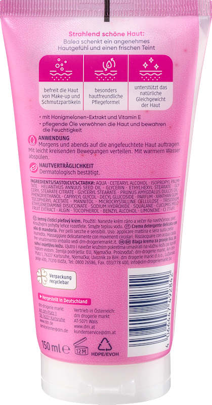 Balea Crème lavante douce 150 ml