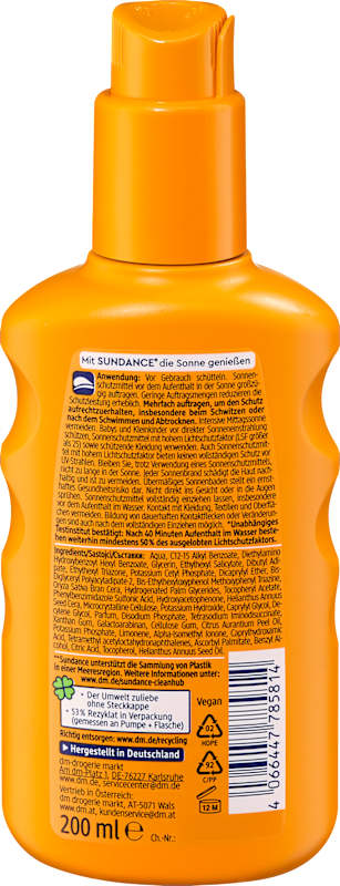 SUNDANCE Spray solaire LSF 50, 200 ml