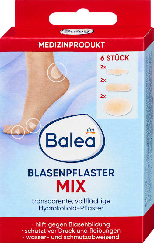 Balea Pansements ampoules assortis, 6 pièces