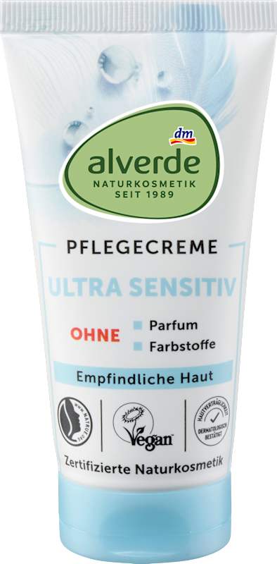 alverde NATURKOSMETIK Crème Visage Ultra Sensible, 50 ml
