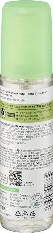 alverde NATURKOSMETIK Déodorant spray Lime 75 ml