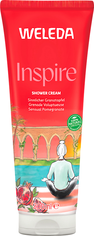 Weleda Crème de douche Inspire Granatapfel, 200 ml — produit allemand authentique au Maroc
