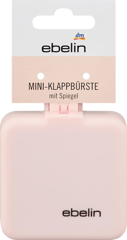 ebelin mini brosse pliable avec miroir 1 pièce