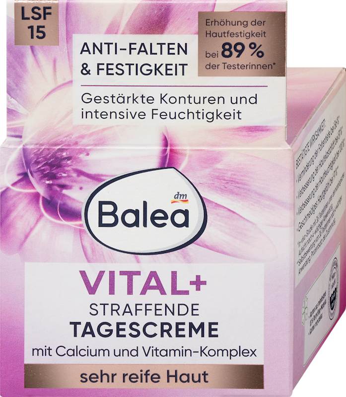 Balea Crème visage Vital + raffermissante LSF 15 50 ml