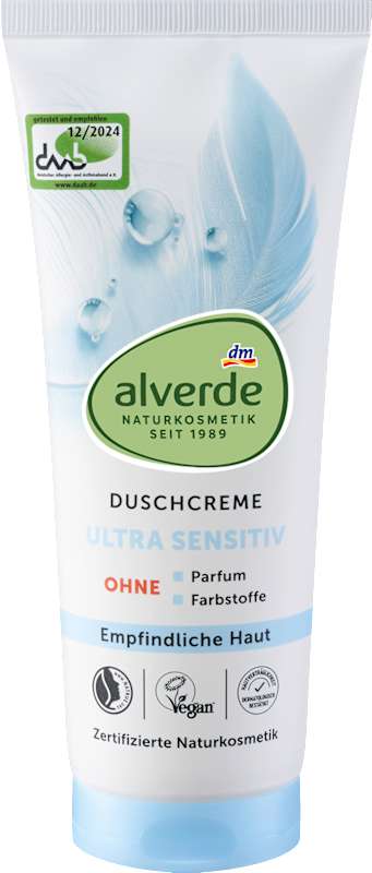 alverde NATURKOSMETIK Crème douche Ultra Sensitive, 200 ml