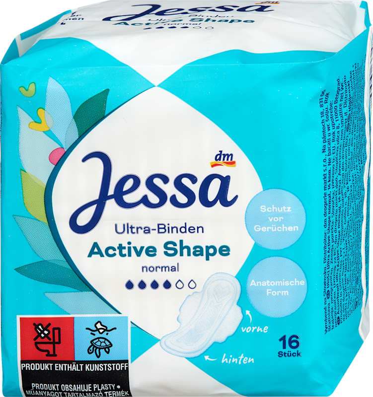 Jessa Serviettes Ultra Active Shape 16 pc