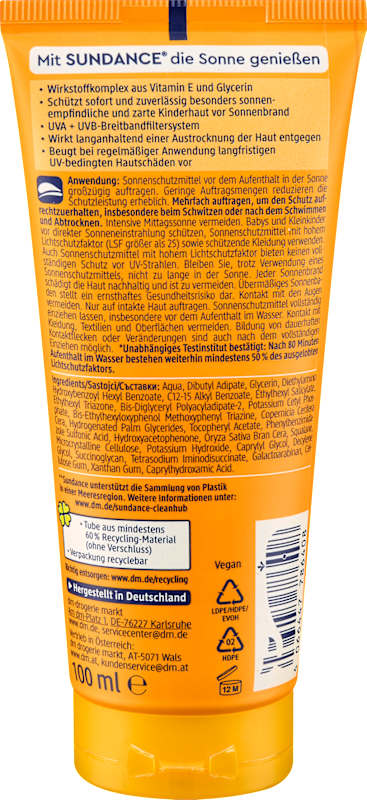 SUNDANCE Crème solaire enfant LSF 50, 100 ml