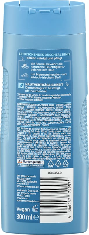 Balea MEN gel douche Fresh 3en1 300 ml