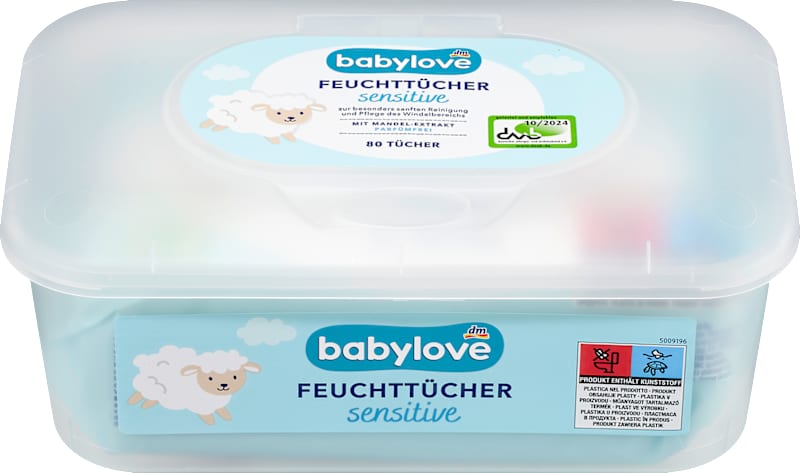babylove Lingettes sensitive boîte 80 pcs