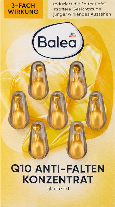 Balea Capsules concentré anti-rides Q10, 7 pièces