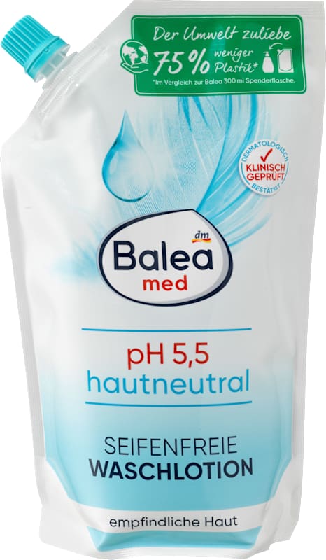 Balea med Lotion lavante sans savon & neutre pour la peau recharge, 500 ml
