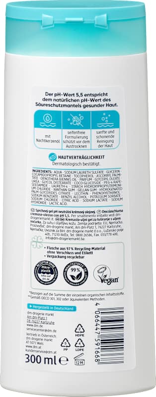 Balea med gel douche pH 5,5 neutre crème-huile 300 ml