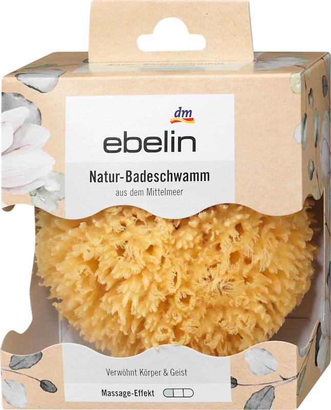 ebelin Éponge de bain naturelle 1 pc