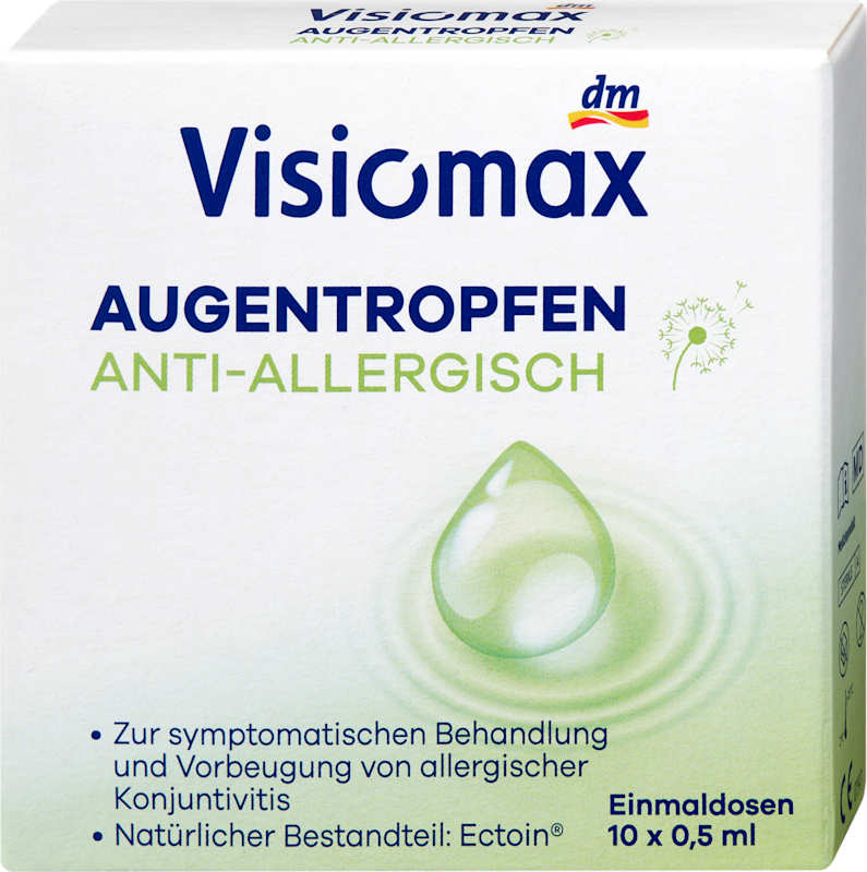 Visiomax Gouttes oculaires anti-allergiques 10 ampoules à 0,5 ml 5 ml