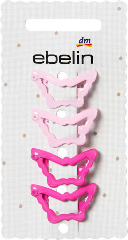 ebelin Pinces à cheveux papillon, 4 pièces