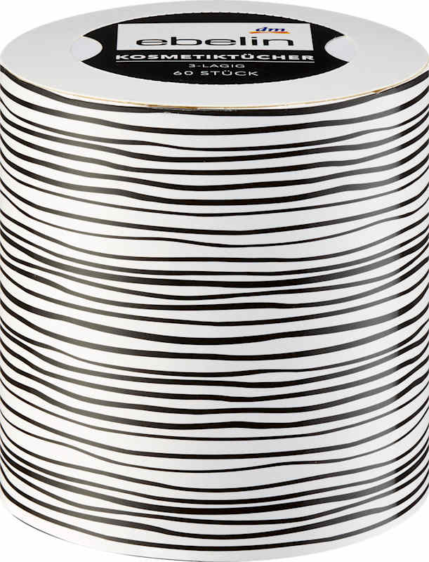 ebelin Mouchoirs cosmétiques boîte ronde 60 pcs