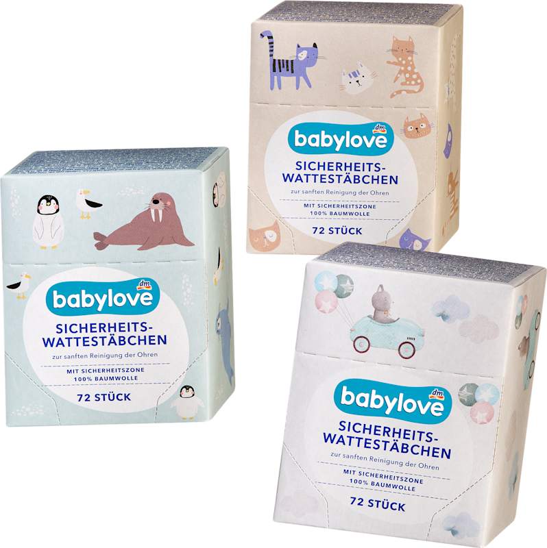 babylove Cotons-tiges de sécurité 72 pièces