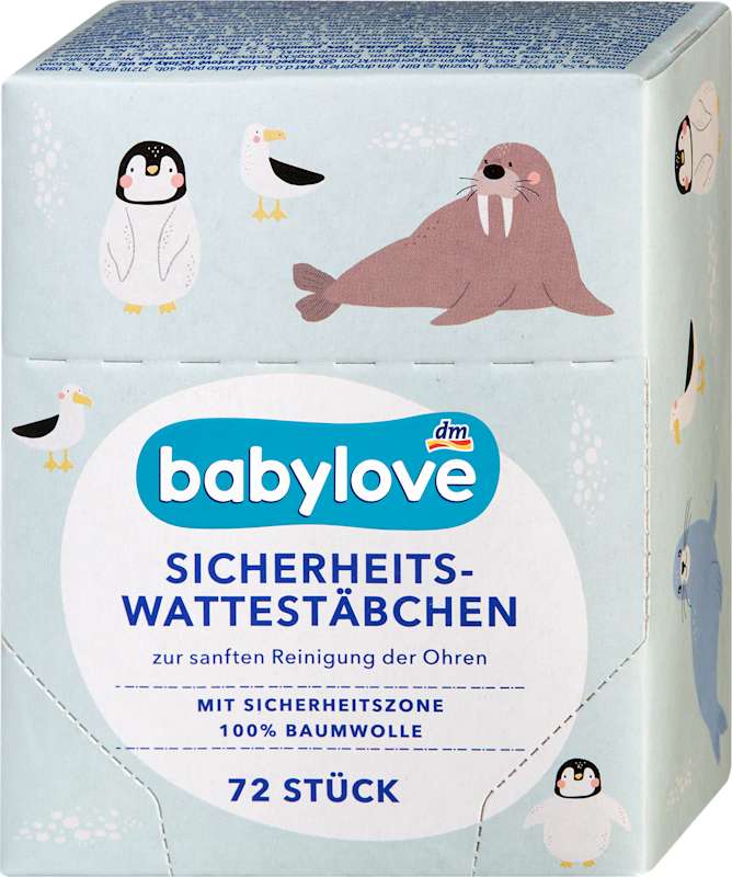 babylove Cotons-tiges de sécurité 72 pièces