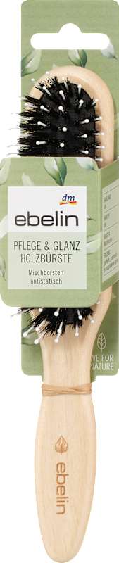 ebelin Brosse à cheveux bois soin & brillance, fine, 1 pièce