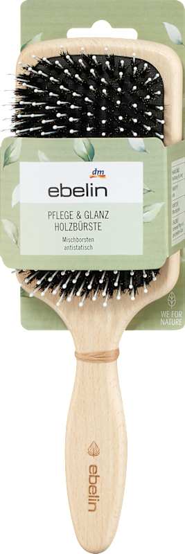 ebelin Brosse à cheveux en bois Soin & Brillance extra large 1 pièce