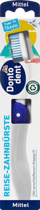 Dontodent Brosse à dents voyage medium 1 pièce