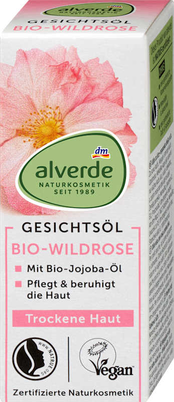 alverde NATURKOSMETIK Huile visage rose musquée 15 ml