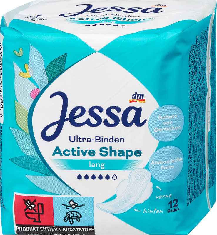 Jessa serviettes ultra Active Shape long 12 pièces