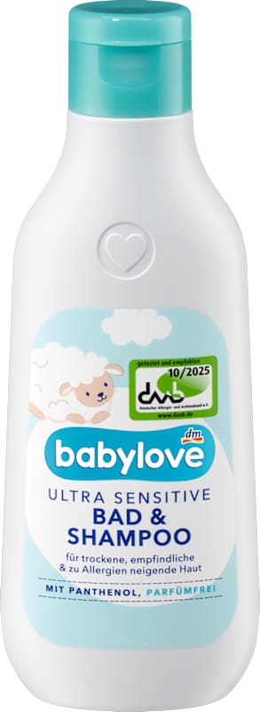 babylove bain & shampoing bébé ultra sensitive 250 ml