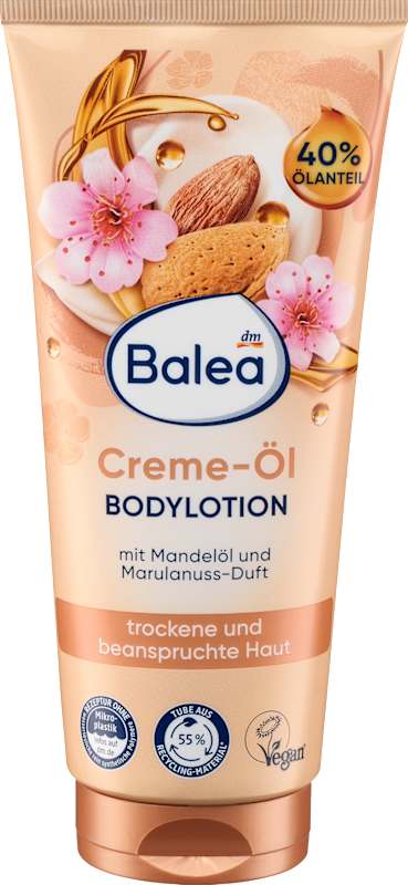 Balea Lait corporel crème-huile à l'huile d'amande, 200 ml