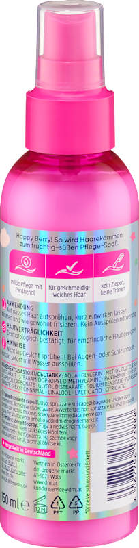 Balea Spray démêlant Happy Berry 150 ml