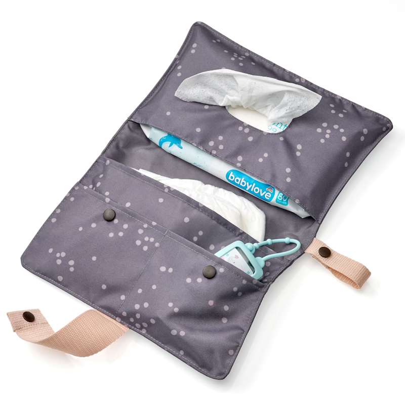 babylove Pochette à couches gris/beige, 1 pièce