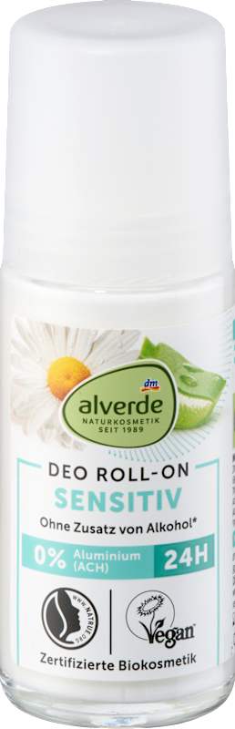 alverde NATURKOSMETIK Déodorant roll-on sensible, 50 ml