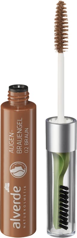 alverde NATURKOSMETIK Gel sourcils 02 Braun, 6 ml