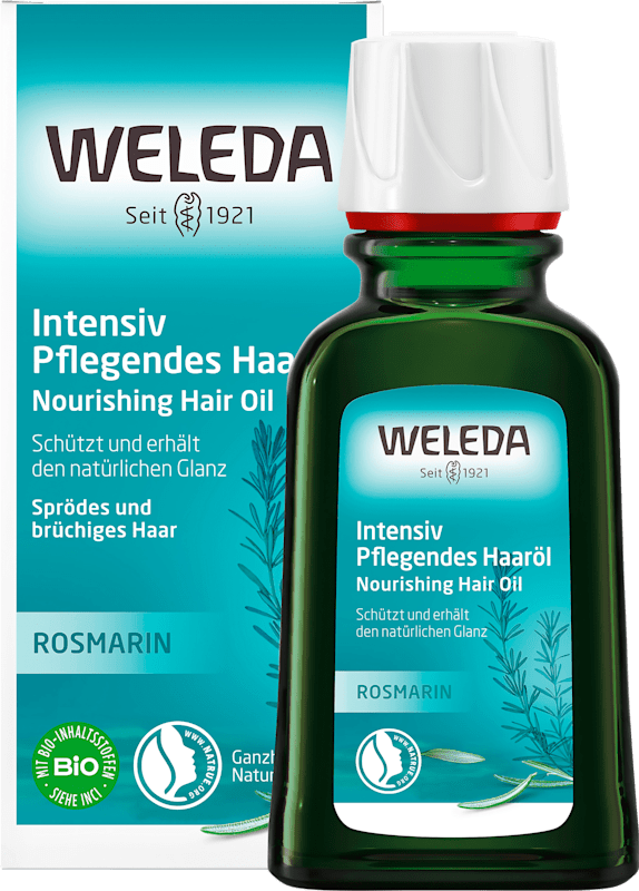 Weleda Huile capillaire Rosmarin, 50 ml — produit allemand authentique au Maroc