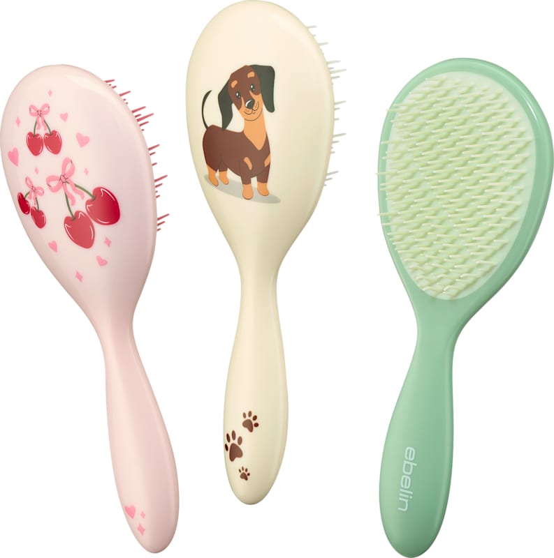 ebelin Brosse à cheveux démêlante avec manche 1 pièce