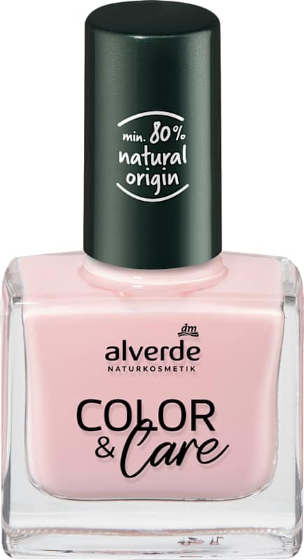 alverde NATURKOSMETIK Vernis à ongles Color & Care 90 Milky Rose 10 ml