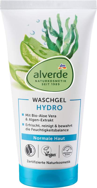 alverde NATURKOSMETIK Gel nettoyant Hydro 150 ml