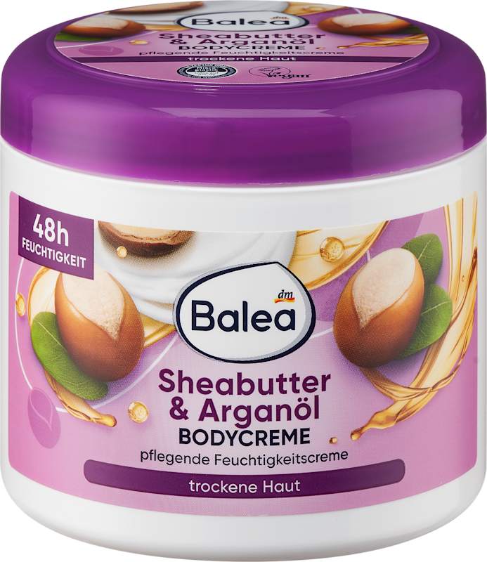 Balea crème corps beurre de karité & huile d'argan 500 ml