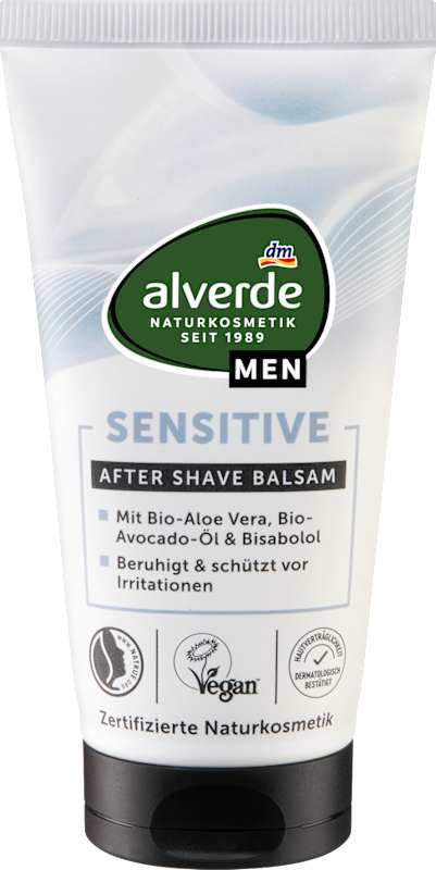 alverde MEN Baume après-rasage sensitif 75 ml