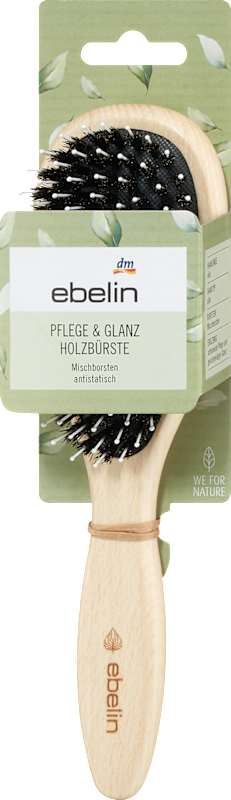 ebelin brosse à cheveux en bois Soin & Brillance ovale 1 pièce