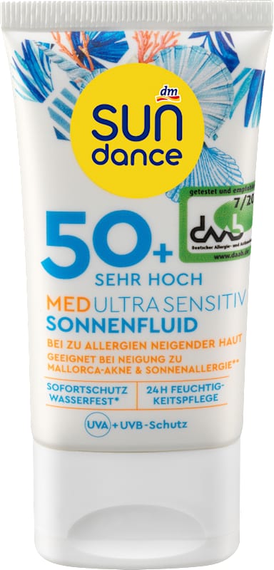 SUNDANCE Fluide solaire visage MED ultra sensitiv, LSF 50+, 50 ml