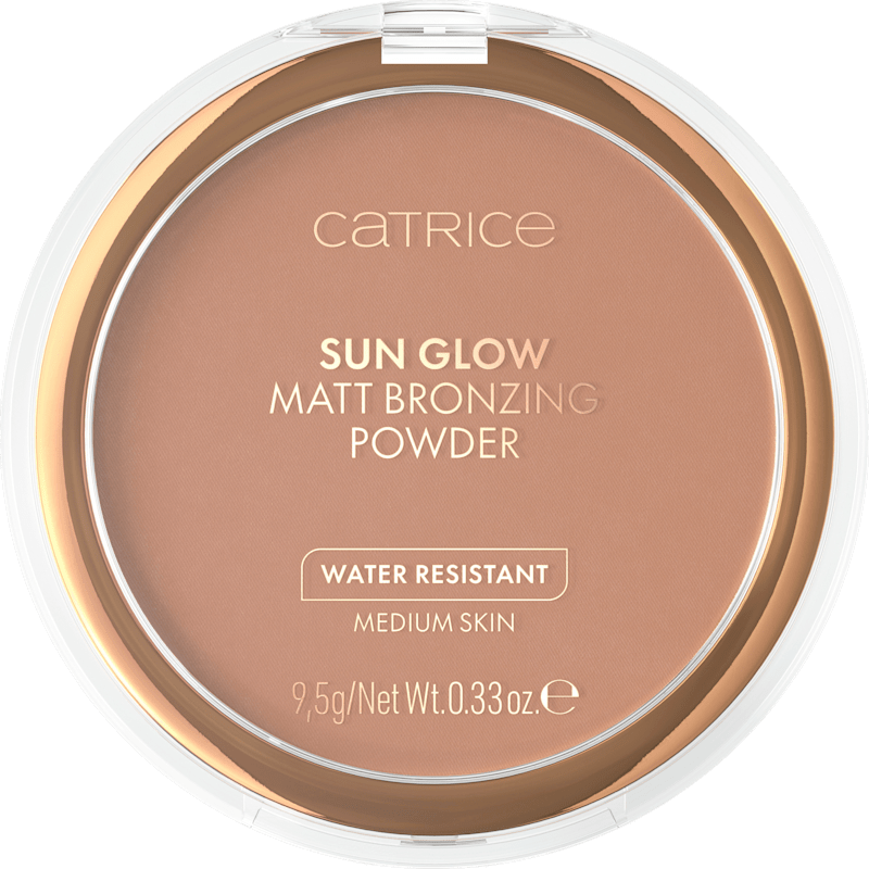 Catrice Poudre bronzante Puder Sun Glow Matt 030 Medium Bronze, 9,5 g — produit allemand authentique au Maroc