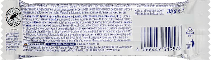 Sportness Barre énergétique goût framboise yaourt 35 g