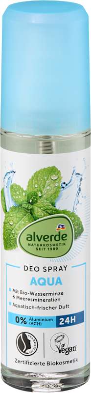 alverde NATURKOSMETIK Déodorant vaporisateur Aqua, 75 ml