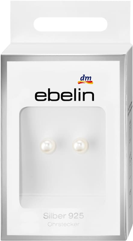 ebelin Boucles d'oreilles argent 925 perle, 2 pc