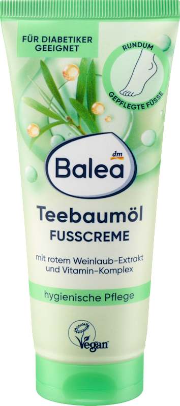 Balea crème pieds huile d'arbre à thé, 100 ml
