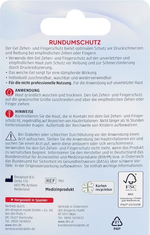 Balea Gel Protection Orteils & Doigts 2 pièces