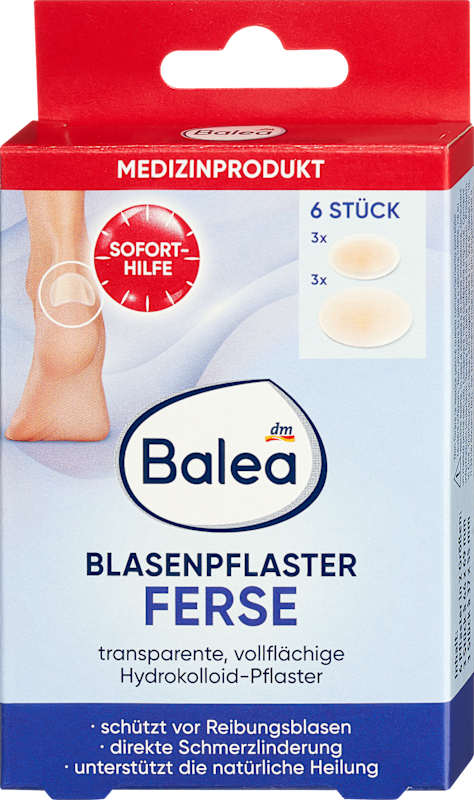 Balea pansements ampoules talon, 6 pc