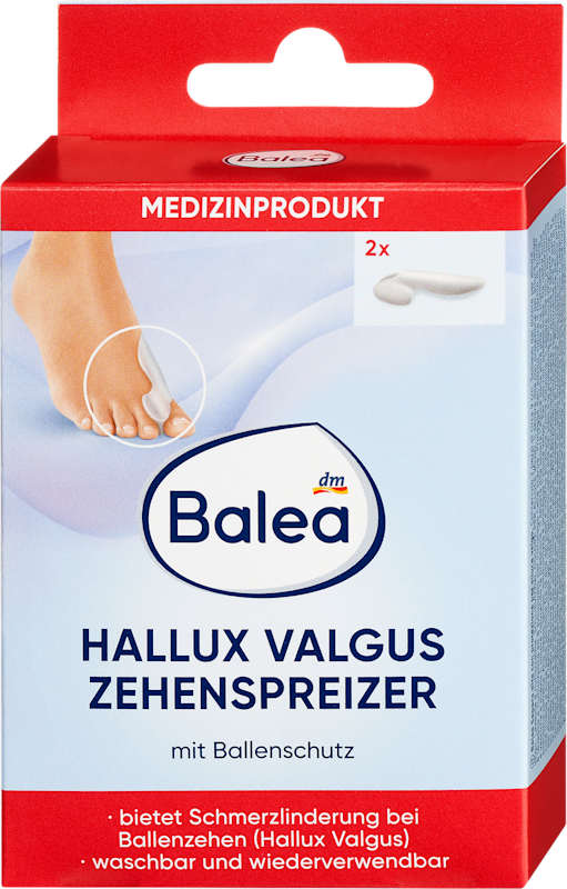 Balea Écarteur d'orteils Hallux Valgus avec protection 2 pièces
