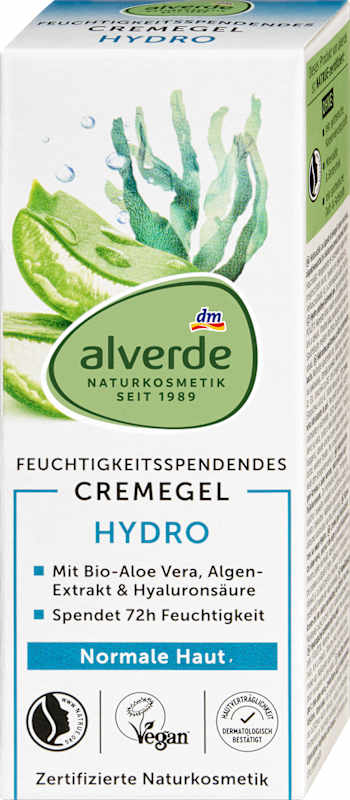 alverde NATURKOSMETIK Gel visage Hydro hydratant 50 ml
